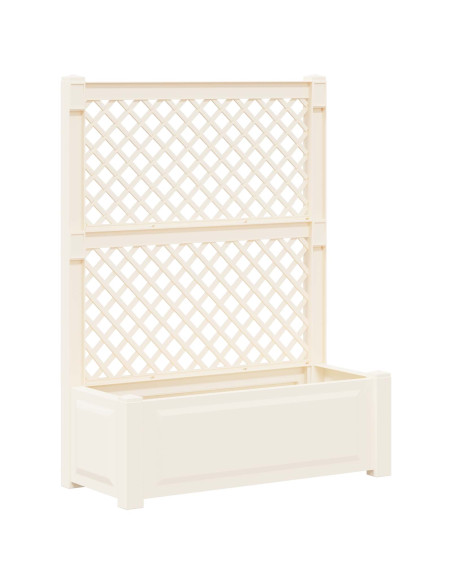 Vaso Grande con Direzione 2 pcs Bianco 143 x 143 x 133,5 cm PP