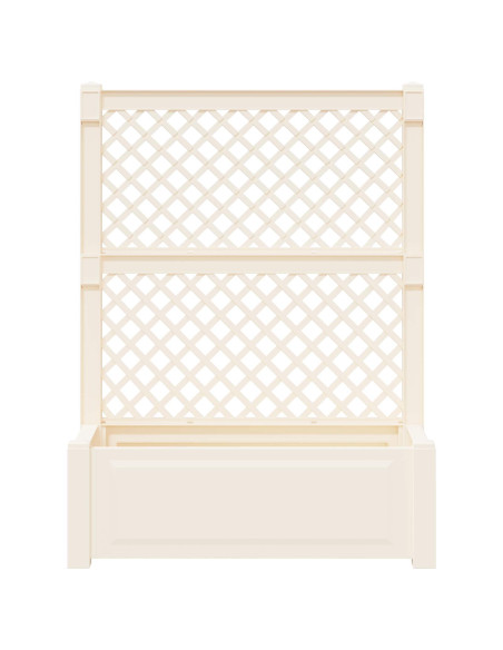 Vaso Grande con Direzione 2 pcs Bianco 143 x 143 x 133,5 cm PP