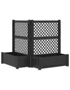 Vaso Grande con Direzione 2 pcs Antracite 143 x 143 x 133,5 cm 2