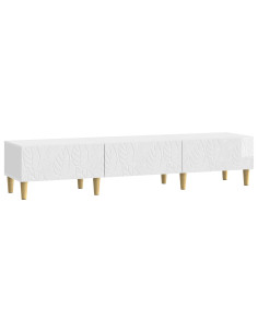 Mobile TV 147 x 34,5 x 30 cm Bianco Lucido Legno ingegnerizzato