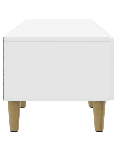 Mobile TV 147 x 34,5 x 30 cm Bianco Lucido Legno ingegnerizzato