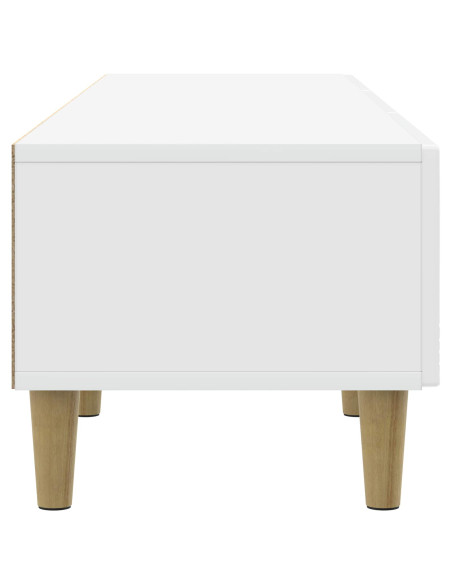 Mobile TV 147 x 34,5 x 30 cm Bianco Lucido Legno ingegnerizzato