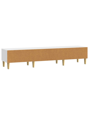 Mobile TV 147 x 34,5 x 30 cm Bianco Lucido Legno ingegnerizzato