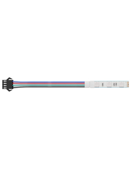 Striscia LED 12 pcs Nero e Multicolore 1745 mm Rame e plastica
