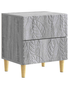 Comodino Sonoma grigio 43 x 34,5 x 48 cm Legno ingegnerizzato
