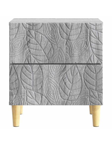 Comodino Sonoma grigio 43 x 34,5 x 48 cm Legno ingegnerizzato
