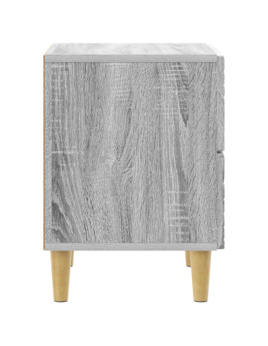 Comodino Sonoma grigio 43 x 34,5 x 48 cm Legno ingegnerizzato