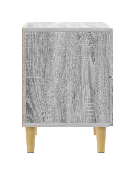 Comodino Sonoma grigio 43 x 34,5 x 48 cm Legno ingegnerizzato