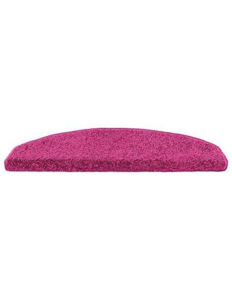 Tappetini per scale autoadesivi 15 pcs Rosa 80 x 24,5 x 3,5 cm