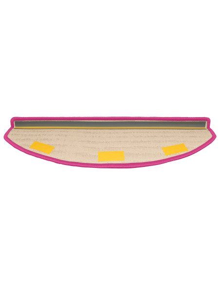 Tappetini per scale autoadesivi 15 pcs Rosa 80 x 24,5 x 3,5 cm