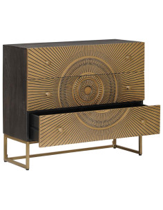 Mobile con Cassetti con cassetto Ottone 75 x 30 x 65 cm 2