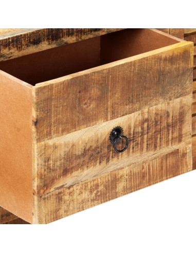 Mobile Porta TV 120x30x40 cm in Legno di Mango Grezzo