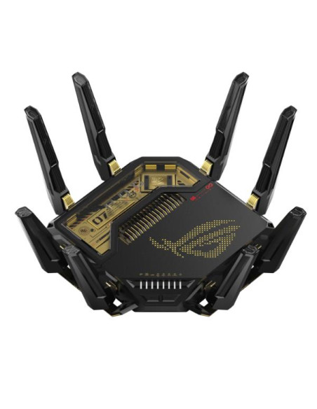 ASUS ROG Rapture GT-BE98 Pro Edition 20 Router Wireless Wi-Fi 7 30000Mbps Quad-band 10 Nero e Oro