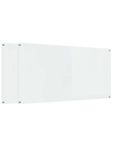 Schienale da cucina 2 pcs Trasparente 120 x 60 cm