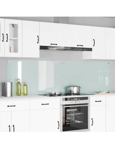 Schienale da cucina 2 pcs Bianco 110 x 60 cm vetro temperato 2