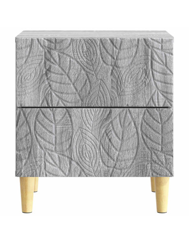Comodino 2 pcs Sonoma grigio 43 x 34,5 x 48 cm