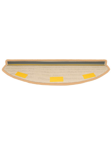 Tappetini per scale autoadesivi 15 pcs Oro 80 x 24,5 x 3,5 cm