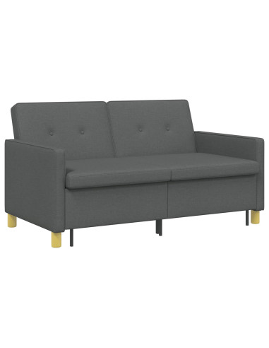 Divano Letto Estraibile Grigio Scuro Tessuto