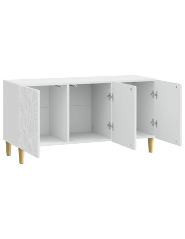 Mobile TV 99 x 34,5 x 50 cm Bianco Lucido Legno ingegnerizzato