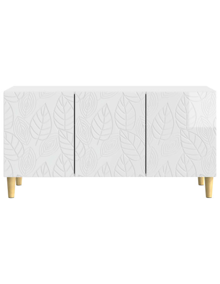 Mobile TV 99 x 34,5 x 50 cm Bianco Lucido Legno ingegnerizzato