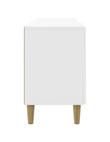 Mobile TV 99 x 34,5 x 50 cm Bianco Lucido Legno ingegnerizzato
