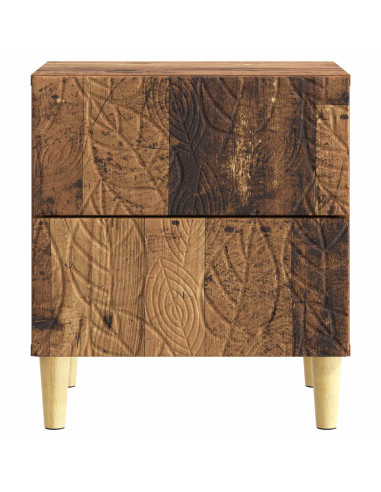 Comodino 2 pcs Legno antico 43 x 34,5 x 48 cm