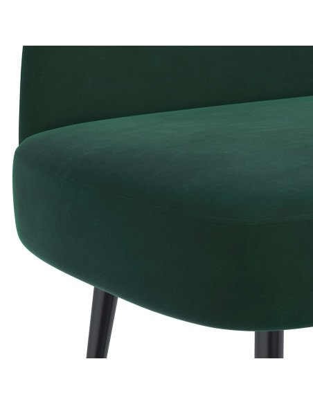 Panchina imbottita con schienale Verde scuro 110 x 60 x 76 cm