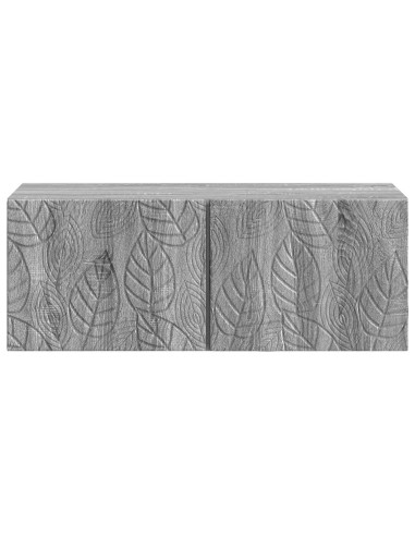Mobile Porta TV da Muro 59,5 x 31 cm Sonoma grigio