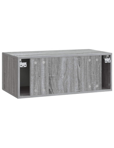 Mobile Porta TV da Muro 59,5 x 31 cm Sonoma grigio