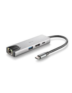 NGS HUB USB-C 4 Porte RJ45 Hdmi Usb-c Usb 3.0 Alluminio