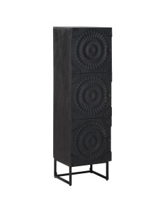 Credenza Nero 35 x 30 x 120 cm 2