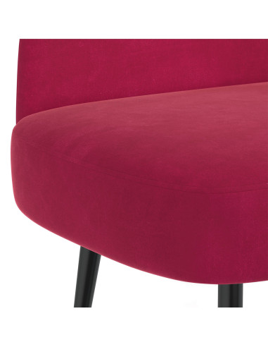 Panchina imbottita con schienale Rosso vino 110 x 60 x 76 cm