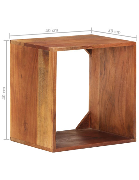 Mensola 40x30x40 cm in Legno Massello di Acacia