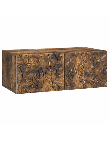 Mobile Porta TV da Muro 59,5 x 31 cm Rovere Fumo
