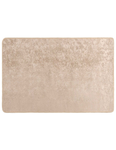 Runner Tappeto MARSA Beige 100 x 150 cm Poliestere e PVC