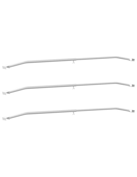 Supporto per teloni per rimorchi 3 pcs Argento 100-145 cm
