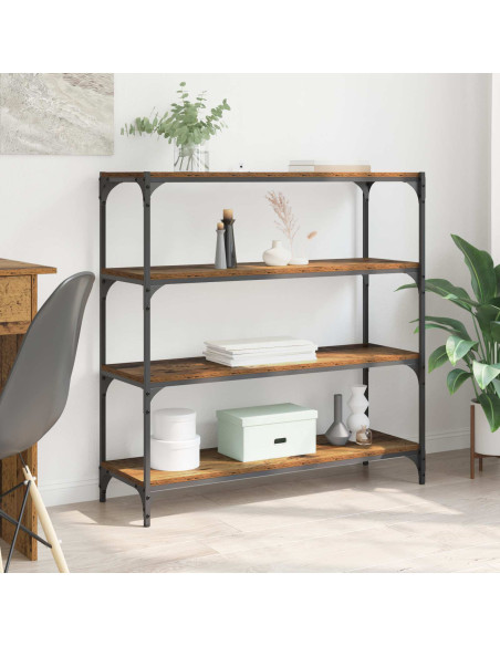Armadio per Libri Legno vecchio 100 x 33 x 100 cm