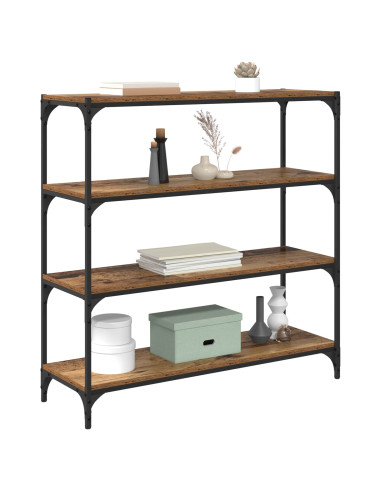 Armadio per Libri Legno vecchio 100 x 33 x 100 cm