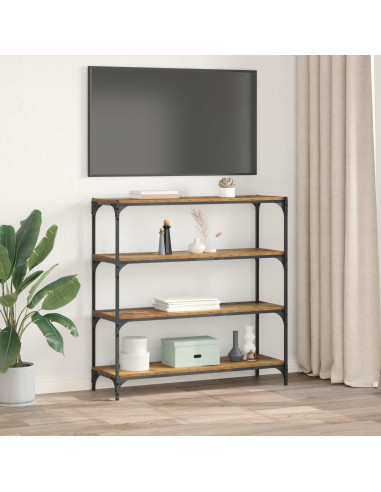 Armadio per Libri Legno vecchio 100 x 33 x 100 cm