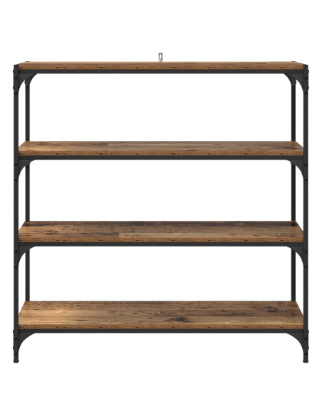 Armadio per Libri Legno vecchio 100 x 33 x 100 cm