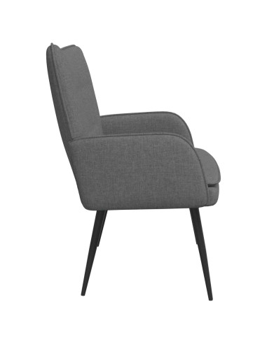 Divano a 2 Posti Grigio scuro 115 x 61 x 87 cm Tessuto