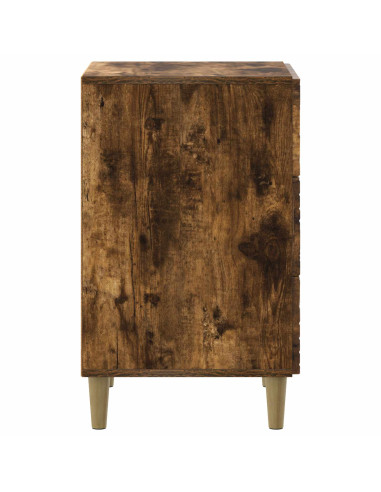 Comodino Rovere Fumo 43 x 39,5 x 66,5 cm Legno ingegnerizzato