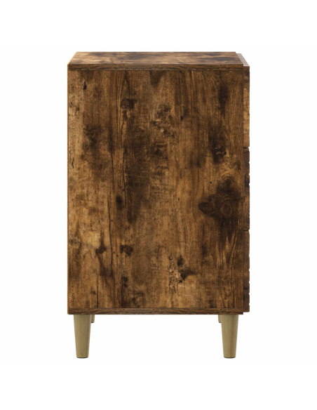 Comodino Rovere Fumo 43 x 39,5 x 66,5 cm Legno ingegnerizzato