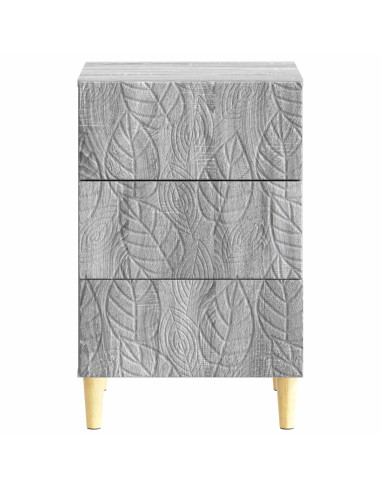 Comodino Sonoma grigio 43 x 39,5 x 66,5 cm Legno ingegnerizzato