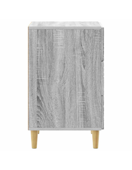 Comodino Sonoma grigio 43 x 39,5 x 66,5 cm Legno ingegnerizzato