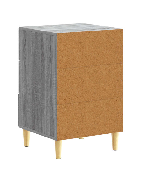 Comodino Sonoma grigio 43 x 39,5 x 66,5 cm Legno ingegnerizzato