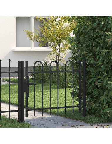 Cancello per recinzione a una porta BOXTEL con parte superiore ad arco 100 x 75 cm