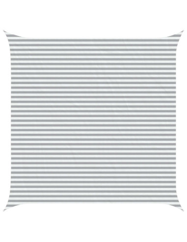 Telo Ombra da Esterno Grigio chiaro e bianco 5 x 5 m
