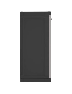 Armadio da Esterno Grigio e Nero 97x37x85 cm in PP