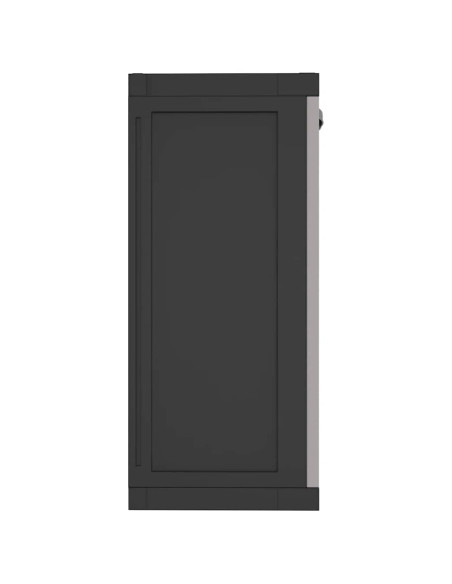 Armadio da Esterno Grigio e Nero 97x37x85 cm in PP